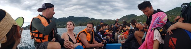 Hampus talking during the boat ride > TheRoamingNoodle